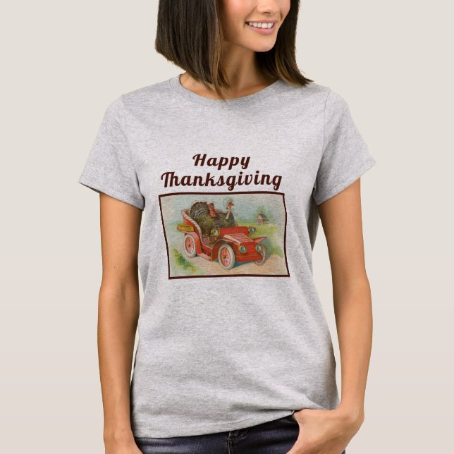 Camiseta Meme de Acción de Gracias retro divertido Personal (Anverso)