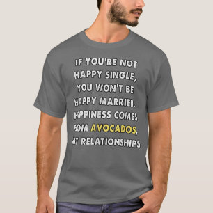 Camiseta meme de aguacate lover food
