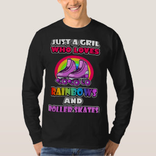 Camiseta Meme de arcoiris sobre patinaje para rodillos