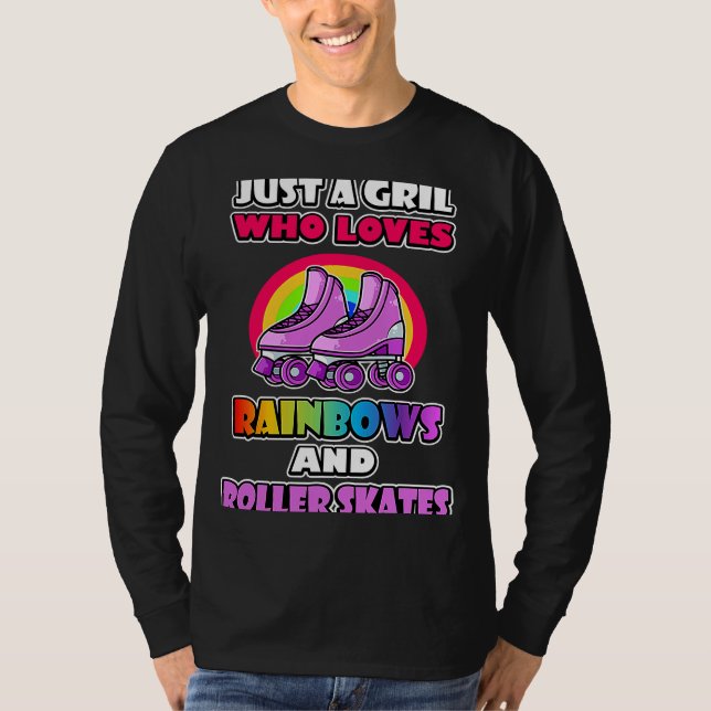 Camiseta Meme de arcoiris sobre patinaje para rodillos (Anverso)