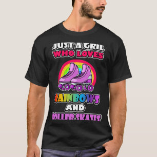 Camiseta Meme de arcoiris sobre patinaje para rodillos