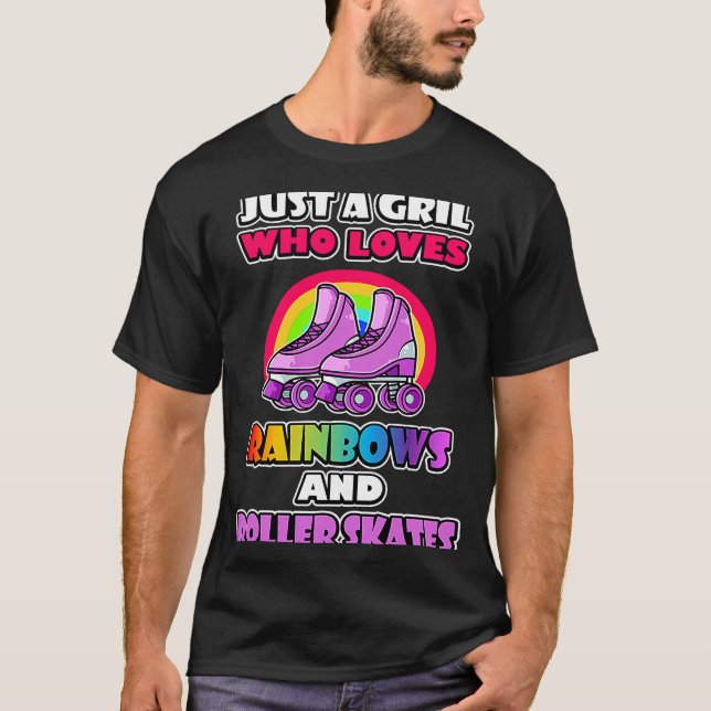 Camiseta Meme de arcoiris sobre patinaje para rodillos (Anverso)