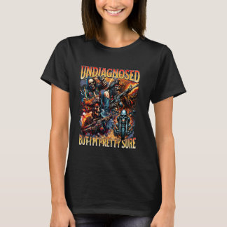 Camiseta Meme de Autismo No Diagnosticado Pero Estoy Bastan