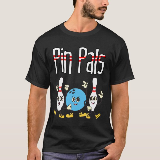 Camiseta Meme De Baile Kawaii De Pin Pals Bowball Y Pins (Anverso)