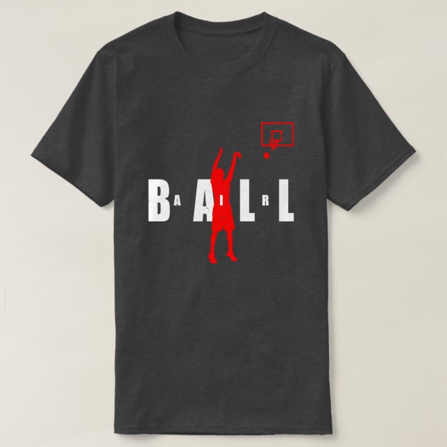 Camiseta Meme De Baloncesto Deportivo De Air Ball Gracioso  (Diseño del anverso)