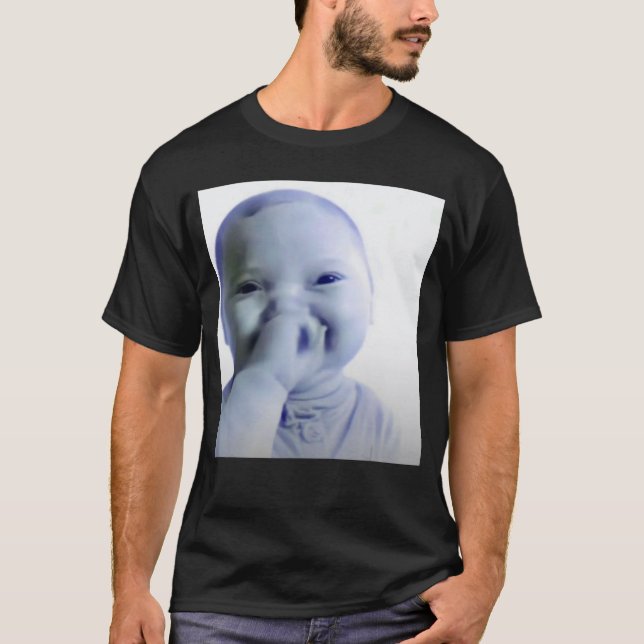 Camiseta Meme de bebé Ai divertido bebé riendo Meme de bebé (Anverso)