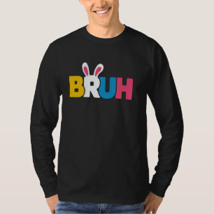 Camiseta Meme de Bruh Easter Day Bunny Eggs Pajama Family M