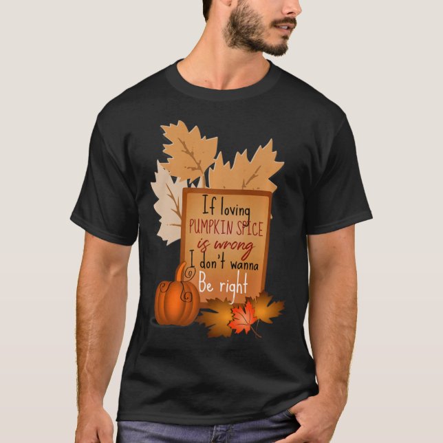 Camiseta Meme de calabaza temporada de otoño cita T-Sh prem (Anverso)