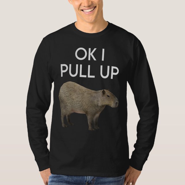 Camiseta Meme de Capibara Extraer los roedores animales más (Anverso)