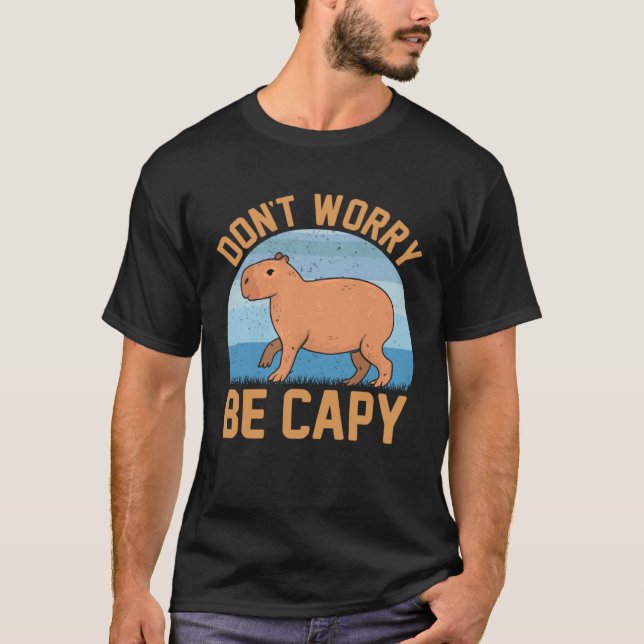 Camiseta Meme de carpincho  Sé Capy (Anverso)
