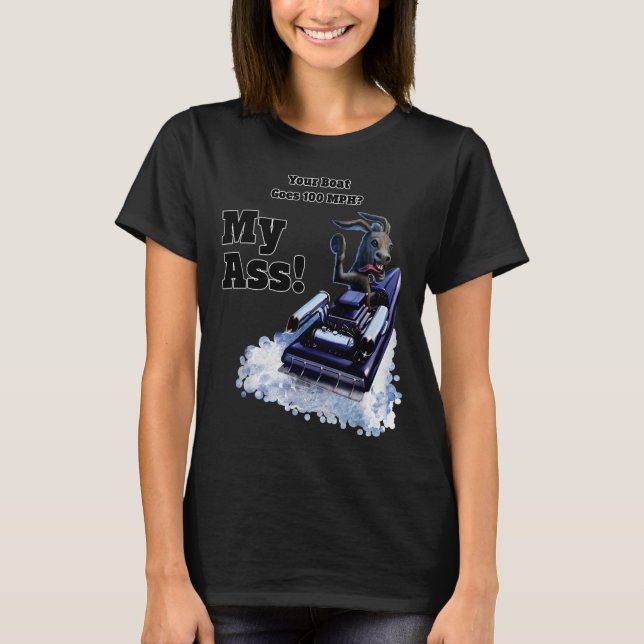 Camiseta Meme de Carreras divertida Jet o Power Boat 100 MP (Anverso)