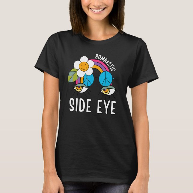 Camiseta Meme de catchphrase viral de mirada lateral bombás (Anverso)