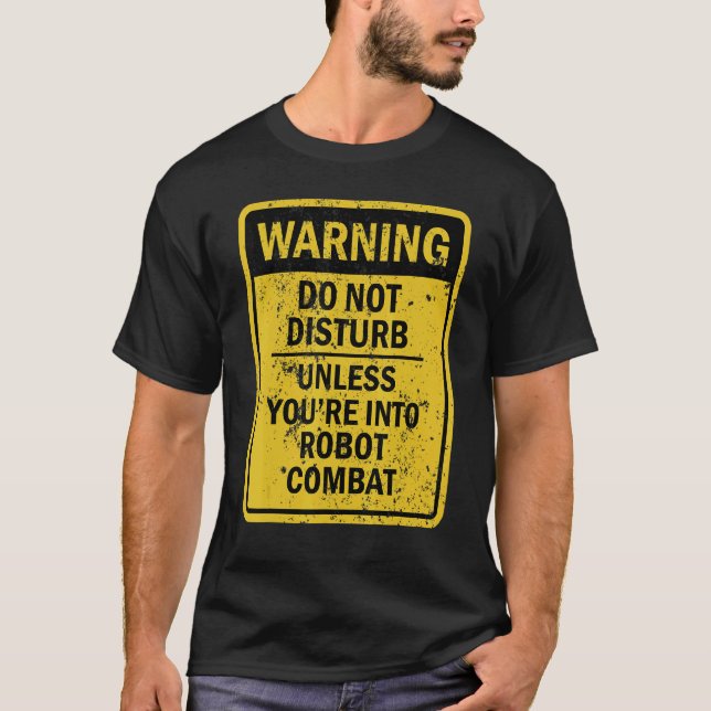 Camiseta Meme De Chiste De Combate Robot Para Hombres (Anverso)