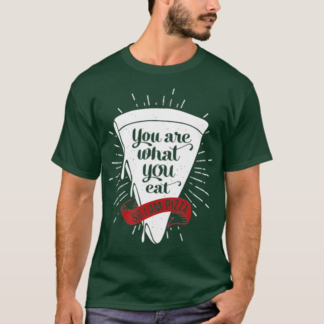 Camiseta Meme de Chiste de comida basura de Pizza Slice (Anverso)