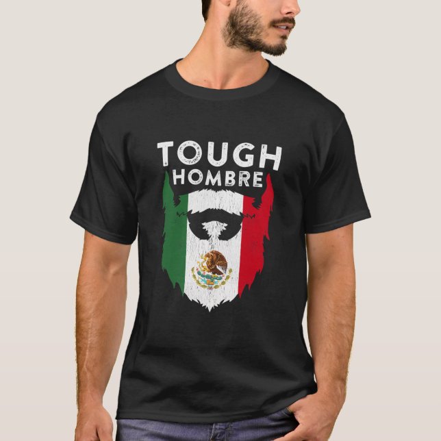 Camiseta Meme de Cinco de Mayo malo en barba de bandera mex (Anverso)