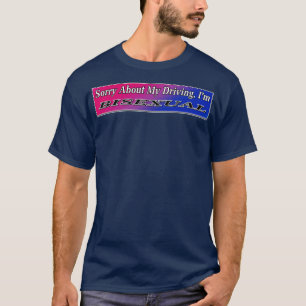 Camiseta Meme de conducción divertida del Bisexual Bumper S