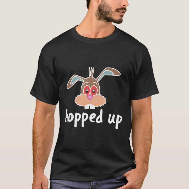 Camiseta Meme de conejo de pascua embriagador para adultos (Anverso)