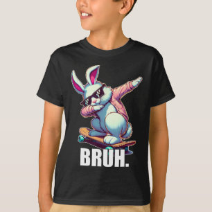 Camiseta Meme de conejo divertido de Pascua de huevos para