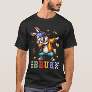 Camiseta Meme de conejo divertido de Pascua día huevos adol