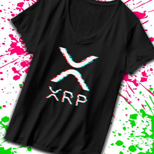 Camiseta Meme de criptografía de divisa XRP Glitch Cryptocu
