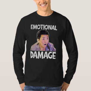 Camiseta Meme de daño emocional Cute Cita graciosa