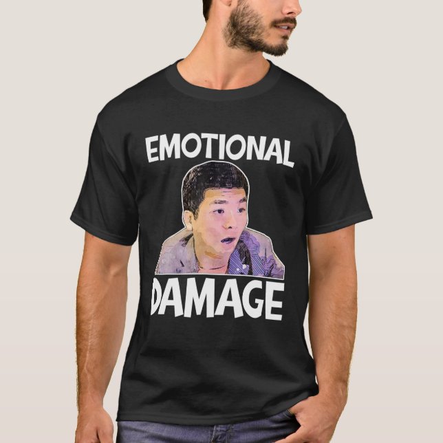 Camiseta Meme de daño emocional Cute Gracioso regalo de pre (Anverso)