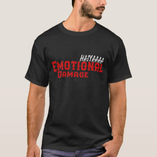 Camiseta meme de daño emocional divertido daño emocional 