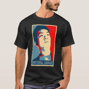 Camiseta Meme de daño emocional humor sarcástico de tipo as