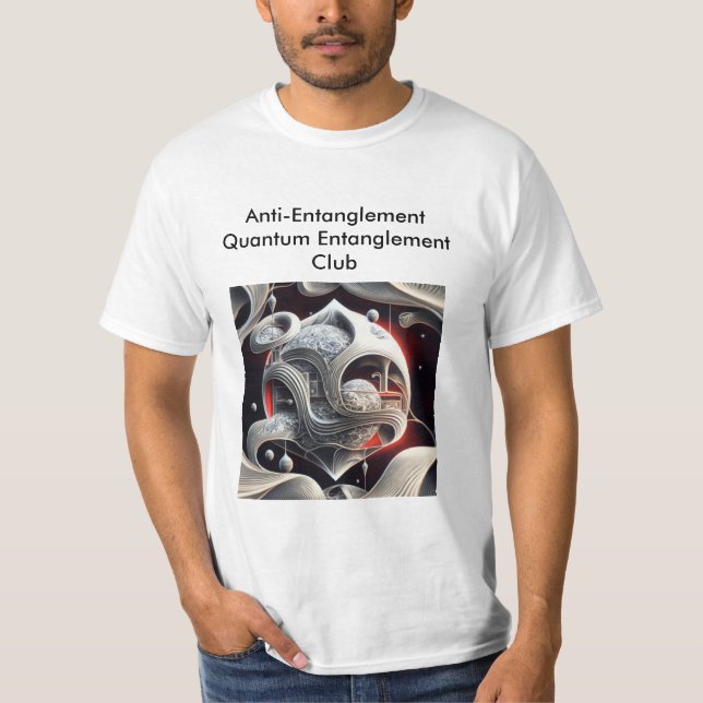 Camiseta Meme de diversión de enmarañamiento cuántico (Anverso)