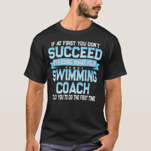 Camiseta Meme De Divertido Entrenador De Natación - Diverti