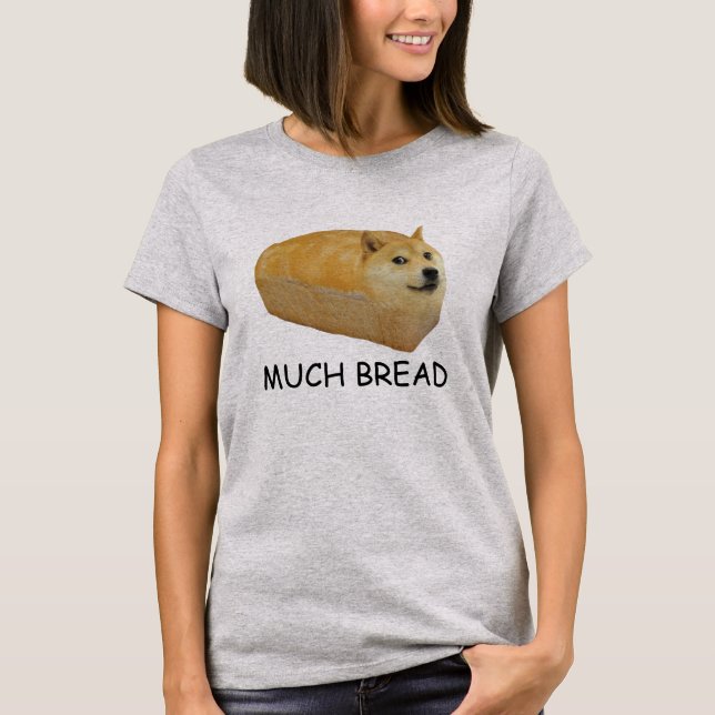 Camiseta Meme de Doge MUCHO PAN Doggo Shiba Inu #Dogright (Anverso)