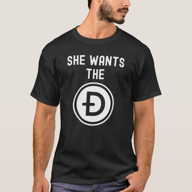 Camiseta Meme De Dogecoin Gracioso Que Quiere Que El Perro  (Anverso)