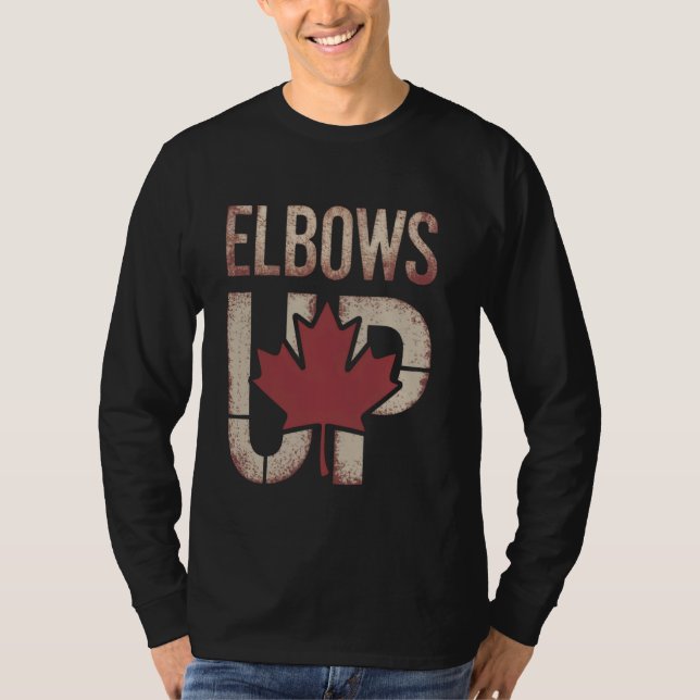 Camiseta Meme de Elbows Up Canada (Anverso)