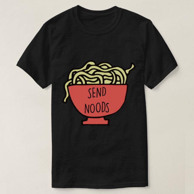 Camiseta Meme de envío de noods (Diseño del anverso)