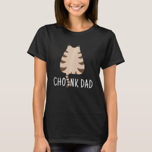 Camiseta Meme de escala de gato divertida de Chonk Dad