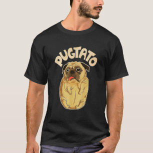 Camiseta Meme de estropía de perro de pugtato pug