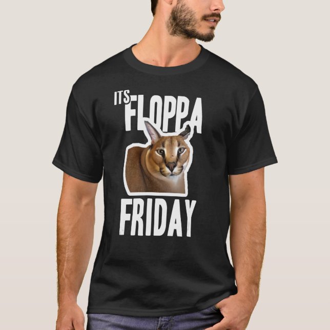 Camiseta Meme de Floppa Friday (Anverso)