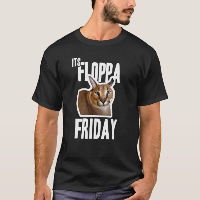 Camiseta Meme de Floppa Friday (Anverso)