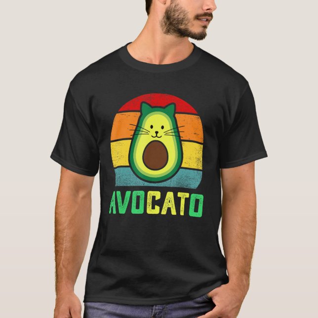 Camiseta Meme de Gato Aguacate Vegan Funny (Anverso)