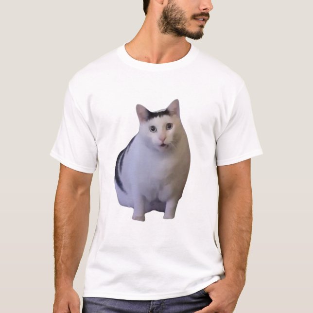Camiseta meme de gato ajá (Anverso)