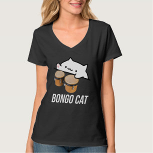 camiseta meme de gato bongo con un lindo gato bong