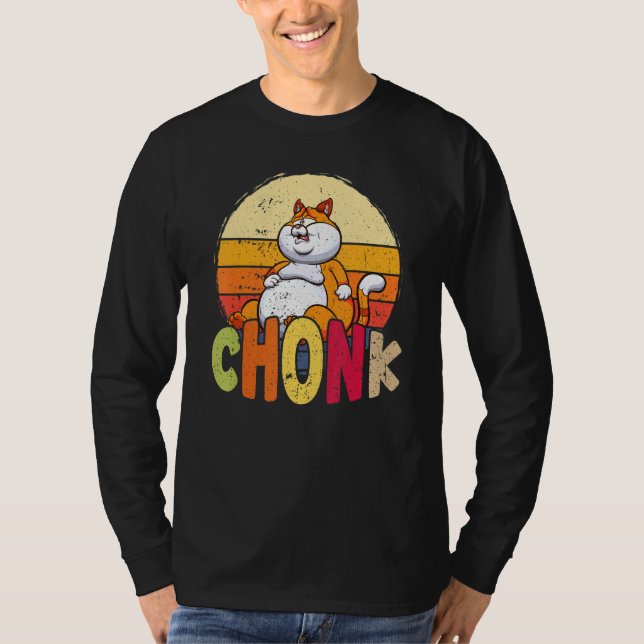 Camiseta Meme De Gato Chubby Chonk Con Sobrepeso Para La Lí (Anverso)