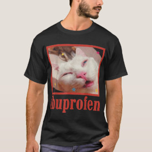 Camiseta Meme de gato con ibuprofeno