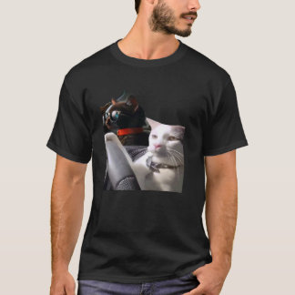 Camiseta Meme de gato conduciendo
