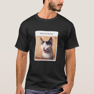 Camiseta Meme De Gato Cuando Estoy En El Rack