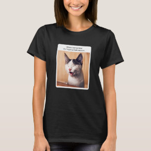 Camiseta Meme De Gato Cuando Recuerdo La Temporada De Rack