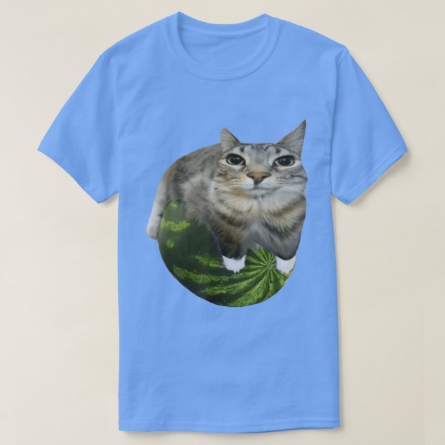 Camiseta Meme de gato de sandía (Diseño del anverso)