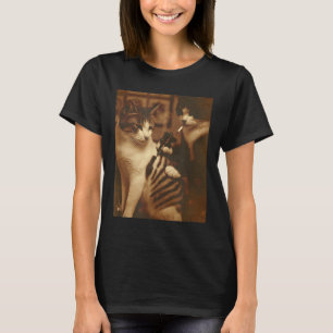 Camiseta Meme De Gato De Tatuaje Gracioso Con Humor Kitty P