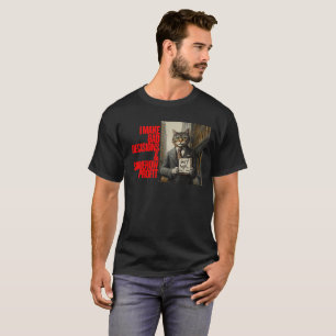 Camiseta Meme de gato de Wall Street Minimalista gracioso