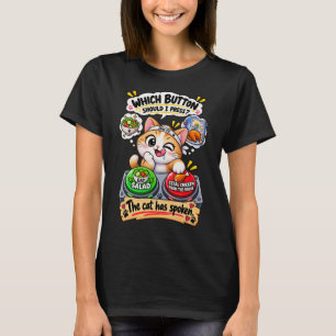 Camiseta Meme de gato   Diseño de humor de gato lindo diver